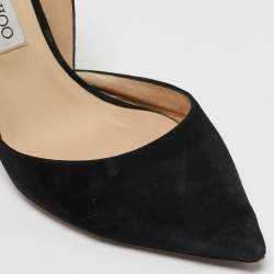 Jimmy Choo Black Suede Addison D'orsay Pumps Size 39