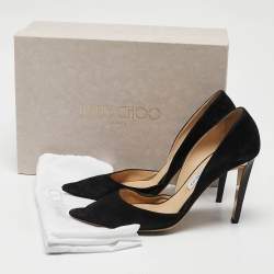 Jimmy Choo Black Suede Addison D'orsay Pumps Size 39