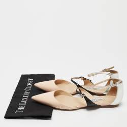 Jimmy Choo Multicolor Leather Pointed Toe Flats Size 39.5