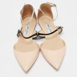 Jimmy Choo Multicolor Leather Pointed Toe Flats Size 39.5