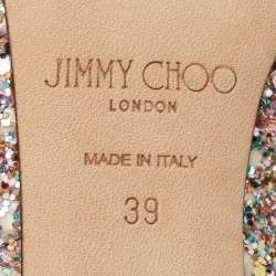 Jimmy Choo Multicolor Glitter Romy Pumps Size 39