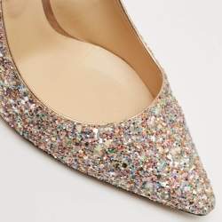 Jimmy Choo Multicolor Glitter Romy Pumps Size 39