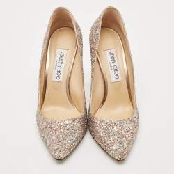 Jimmy Choo Multicolor Glitter Romy Pumps Size 39