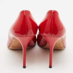 Jimmy Choo Red Patent Leather Romy Pumps Size 40