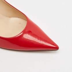Jimmy Choo Red Patent Leather Romy Pumps Size 40