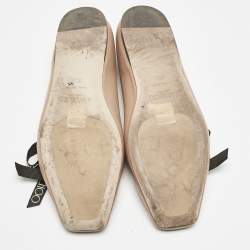 Jimmy Choo Beige Leather Ballet Flats Size 38.5
