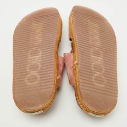Jimmy Choo Pink Suede Bow Flat Slides Size 38