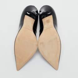 Jimmy Choo Black Patent Leather Anouk Pointed Toe Pumps Size 38