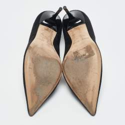 Jimmy Choo Black Suede Love Pointed Toe Pumps Size 39.5