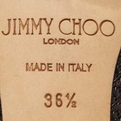Jimmy Choo Black Mesh Peep Toe Pumps Size 36.5