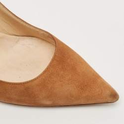 Jimmy Choo Tan Suede Agnes Pumps Size 37