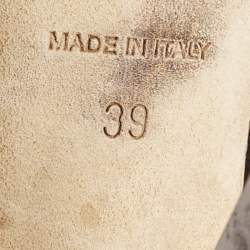 Pre Owned Jimmy Choo Black Suede Dorsay Pumps Size 39