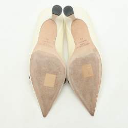 Jimmy Choo White Patent Leather Rosalie Pumps Size 34