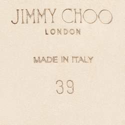 Pre Owned Jimmy Choo Brown Leather Diosa Slide Sandals Size 39