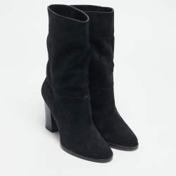 Jimmy Choo Black Suede Ankle Boots Size 36