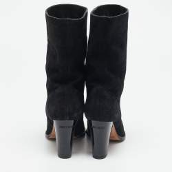 Jimmy Choo Black Suede Ankle Boots Size 36