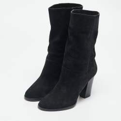 Jimmy Choo Black Suede Ankle Boots Size 36