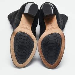 Jimmy Choo Black Suede Ankle Boots Size 36