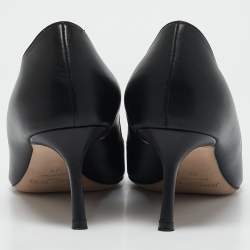 Jimmy Choo Black Leather Romy Pointed Toe Pumps Size 39
