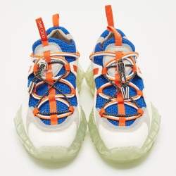 Jimmy Choo Multicolor Leather and Mesh Diamond Trail Sneakers Size 37.5