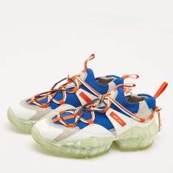 Jimmy Choo Multicolor Leather and Mesh Diamond Trail Sneakers Size 37.5