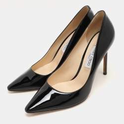 Jimmy Choo Black Patent Leather Romy Pumps Size 42
