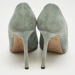 Jimmy Choo Light Blue Suede Romy Pumps Size 37