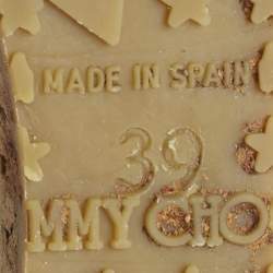 Pre Owned Jimmy Choo Beige Python Embossed Leather Papina Cork Wedge Pumps Size 39