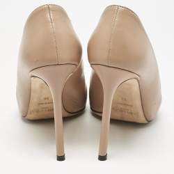 Jimmy Choo Beige Leather Romy Pumps Size 38