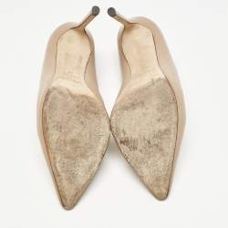 Jimmy Choo Beige Leather Romy Pumps Size 38
