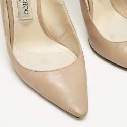 Jimmy Choo Beige Leather Romy Pumps Size 38
