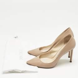 Jimmy Choo Beige Leather Romy Pumps Size 38