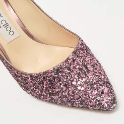 Jimmy Choo Candy Floss Coarse Glitter Romy 85 Pumps Size 38