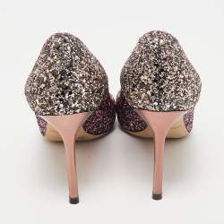 Jimmy Choo Candy Floss Coarse Glitter Romy 85 Pumps Size 38