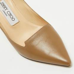 Jimmy Choo Brown Leather Avril Pumps Size 35
