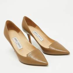 Jimmy Choo Brown Leather Avril Pumps Size 35