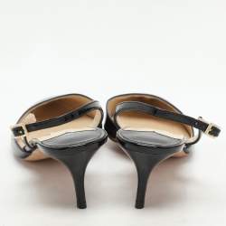 Jimmy Choo Black Patent Leather Tilly Slingback Sandals Size 36