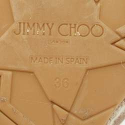 Jimmy Choo Beige Suede Prima Wedge Sandals Size 36
