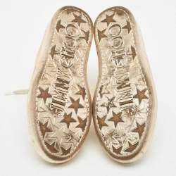 Jimmy Choo Gold Patent Leather Belgravia Sneakers Size 35