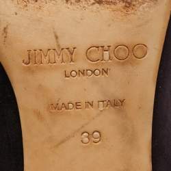 Pre Owned Jimmy Choo Purple Suede Romy Pumps Size 39