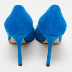 Jimmy Choo Electric Blue Suede Romy Pumps Size 36