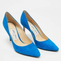 Jimmy Choo Electric Blue Suede Romy Pumps Size 36