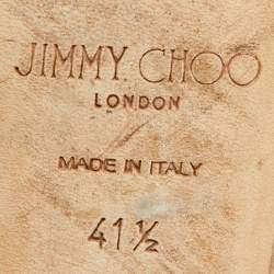 Pre Owned Jimmy Choo Beige Suede Crystal Embellished Love 85 Pumps Size 41.5