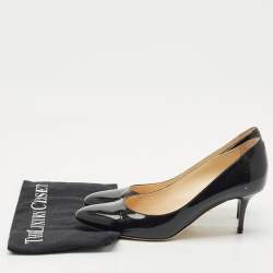 Jimmy Choo Black Patent Leather Bridget Round Toe Pumps Size 39