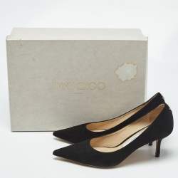 مملوكة مسبقًا Jimmy Choo Black Suede Love Pumps Size 36