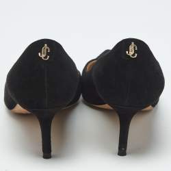 مملوكة مسبقًا Jimmy Choo Black Suede Love Pumps Size 36