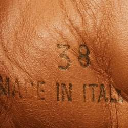 Pre Owned Jimmy Choo Black Leather Bells Mid Top Sneakers Size 38