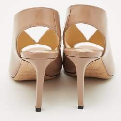 Pre Owned Jimmy Choo Pink Leather Shar Slingback Pumps Size 36