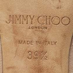 Pre Owned Jimmy Choo Pink Suede Miranda Sandals Size 39.5