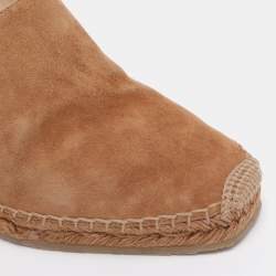 مملوكة مسبقًا Jimmy Choo Brown Suede Mules Size 38